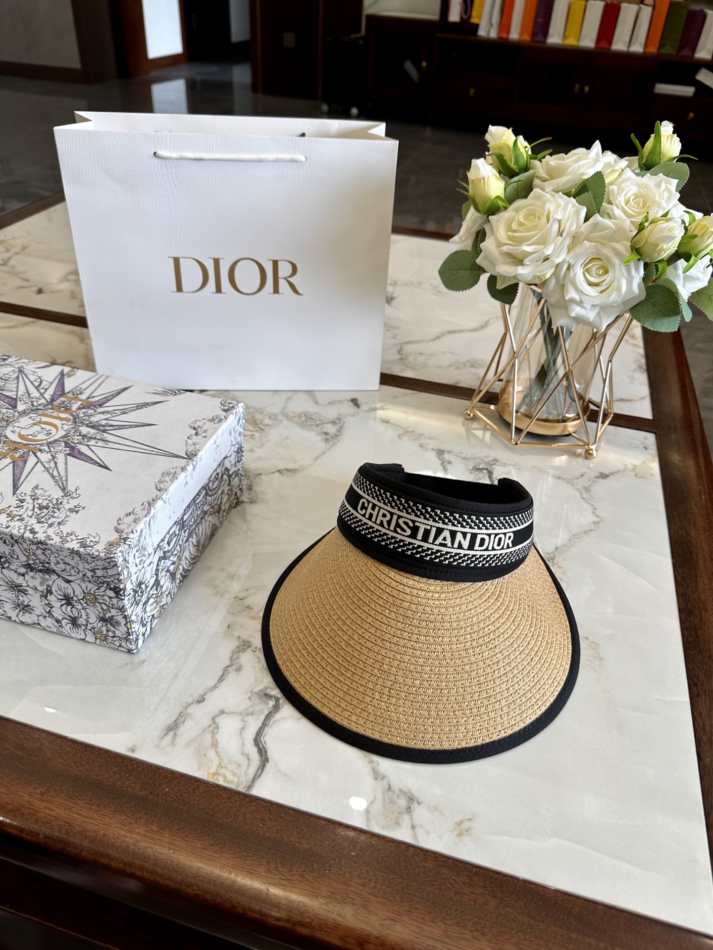 dior hat model 32